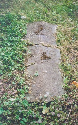 Grave slab in chapter house